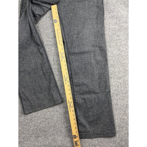 prAna Mantra Pants Womens Large Gray Hemp Blend Drawstring Elastic Waist Relaxed - Picture 5 of 8